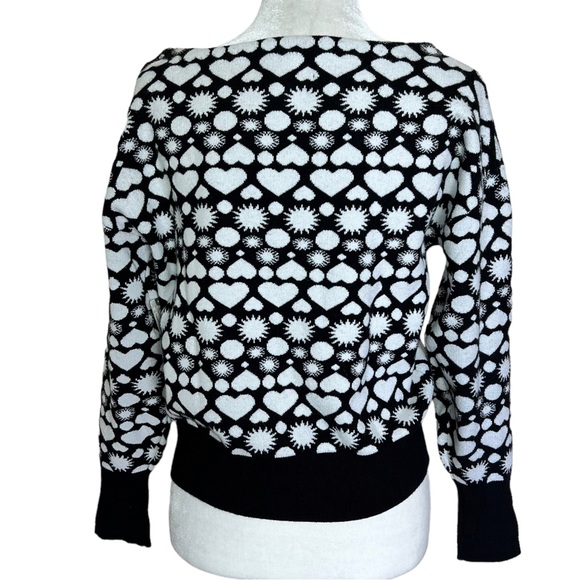 Anthropologie Maeve Boat Neck Heart Sweater Size XS NWT - Picture 4 of 17
